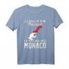 Monegassische Flagge T-Shirt | Monaco Urlaub & Souvenir | Geschenk für Monaco Fans & Liebhaber