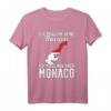 Monegassische Flagge T-Shirt | Monaco Urlaub & Souvenir | Geschenk für Monaco Fans & Liebhaber