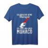 Monegassische Flagge T-Shirt | Monaco Urlaub & Souvenir | Geschenk für Monaco Fans & Liebhaber