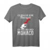 Monegassische Flagge T-Shirt | Monaco Urlaub & Souvenir | Geschenk für Monaco Fans & Liebhaber
