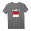Monaco T-Shirt mit Flaggen Motiv – Stolz auf dein Heimatland bei Nationalfeiertag & Sportturnieren