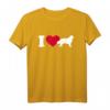 Ich liebe Neufundländer T-Shirt für Hundeliebhaber mit rotem Herz – Klassisch geschnitten, langlebig & ideal für Hundebesitzer
