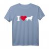 Ich liebe Neufundländer T-Shirt für Hundeliebhaber mit rotem Herz – Klassisch geschnitten, langlebig & ideal für Hundebesitzer
