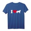Ich liebe Neufundländer T-Shirt für Hundeliebhaber mit rotem Herz – Klassisch geschnitten, langlebig & ideal für Hundebesitzer