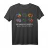 Neurodiversität Gehirn T-Shirt – Wir alle denken anders, Bewusstsein für Vielfalt und Inklusion