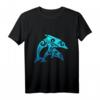 Polynesien Maori Paar Delfine Tribal Tattoo T-Shirt – Schutz, Freundschaft & Harmonie, Perfekt als Partnerlook & Geschenk für Maori-Fans