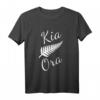 Kia Ora Maori Gruß T-Shirt mit Silberfarn - Stolzes Neuseeland Design für Kultur- und Reiseliebhaber