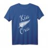 Kia Ora Maori Gruß T-Shirt mit Silberfarn - Stolzes Neuseeland Design für Kultur- und Reiseliebhaber