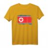 Nordkoreanische Flagge T-Shirt – Klassisch geschnitten mit doppeltem Saum, perfekt für Nordkorea-Fans und patriotische Anlässe
