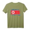 Nordkoreanische Flagge T-Shirt – Klassisch geschnitten mit doppeltem Saum, perfekt für Nordkorea-Fans und patriotische Anlässe