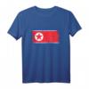 Nordkoreanische Flagge T-Shirt – Klassisch geschnitten mit doppeltem Saum, perfekt für Nordkorea-Fans und patriotische Anlässe