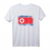Nordkoreanische Flagge T-Shirt – Klassisch geschnitten mit doppeltem Saum, perfekt für Nordkorea-Fans und patriotische Anlässe