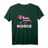 NORGE ELCH T-Shirt mit Flagge | Oslo & Norwegen Fjord Motiv - Perfektes Geschenk für Skandinavien Fans