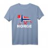 NORGE ELCH T-Shirt mit Flagge | Oslo & Norwegen Fjord Motiv - Perfektes Geschenk für Skandinavien Fans