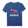 NORGE ELCH T-Shirt mit Flagge | Oslo & Norwegen Fjord Motiv - Perfektes Geschenk für Skandinavien Fans