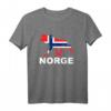NORGE ELCH T-Shirt mit Flagge | Oslo & Norwegen Fjord Motiv - Perfektes Geschenk für Skandinavien Fans