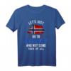 Norwegen Flagge Elch T-Shirt - Lustiges Norwegen Outfit für Camping, Urlaub & Geschenkideen für Nordlichter
