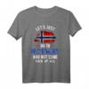Norwegen Flagge Elch T-Shirt - Lustiges Norwegen Outfit für Camping, Urlaub & Geschenkideen für Nordlichter