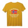 Lustiges Norwegen Fan T-Shirt mit Flagge – Perfekt für Skandinavien-Liebhaber & Norwegen-Reisende