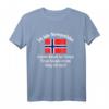 Lustiges Norwegen Fan T-Shirt mit Flagge – Perfekt für Skandinavien-Liebhaber & Norwegen-Reisende