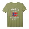 NORWEGEN 2021 - Angel Tour T-Shirt mit Flagge für Angler und Norwegen-Fans, perfekt für Angelreisen und Fischparadies