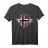Norwegen Skandinavien T-Shirt mit Wikinger-Design – Perfekt für Norwegenfans, Urlaub & Städtereisen in Oslo