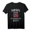 GEIRANGERFJORD 2019 - Witziges Angel T-Shirt für Norwegen Fans, Angler & Fjordliebhaber – Perfekt für Angelreisen & Norwegen-Urlaub