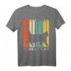 Retro Vintage Norwegische Waldkatze Silhouette T-Shirt für Damen und Herren – Perfektes Geschenk für Katzenliebhaber & Norwegische Katzenbesitzer