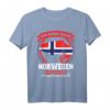 Norwegen Angeln T-Shirt Geschenk - Urlaubskleidung für Angler mit schwedischer Flagge & Angler Sprüchen