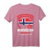 Norwegen Angeln T-Shirt Geschenk - Urlaubskleidung für Angler mit schwedischer Flagge & Angler Sprüchen