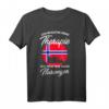 Norwegische Flagge T-Shirt - Perfektes Geschenk für Norwegen-Fans, Urlauber & Menschen mit norwegischer Abstammung