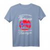 Norwegische Flagge T-Shirt - Perfektes Geschenk für Norwegen-Fans, Urlauber & Menschen mit norwegischer Abstammung