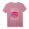 Norwegische Flagge T-Shirt - Perfektes Geschenk für Norwegen-Fans, Urlauber & Menschen mit norwegischer Abstammung