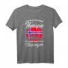 Norwegische Flagge T-Shirt - Perfektes Geschenk für Norwegen-Fans, Urlauber & Menschen mit norwegischer Abstammung