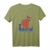 Norwegisches Schiff Segeln Geschenk - Norwegen T-Shirt mit Flagge für Skandinavien- und Wikinger-Liebhaber, perfekt zu Weihnachten & Geburtstag