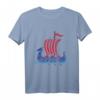 Norwegisches Schiff Segeln Geschenk - Norwegen T-Shirt mit Flagge für Skandinavien- und Wikinger-Liebhaber, perfekt zu Weihnachten & Geburtstag