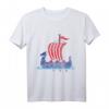 Norwegisches Schiff Segeln Geschenk - Norwegen T-Shirt mit Flagge für Skandinavien- und Wikinger-Liebhaber, perfekt zu Weihnachten & Geburtstag