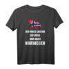 Ich Muss Gar Nix Ich Muss Nur Nach Norwegen T-Shirt – Norwegen Motiv mit Elch, Flagge & Fjorden für Urlauber & Norwegen-Fans