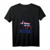 Damen Norge Elch T-Shirt mit Norwegen Flagge – Perfekt für Norwegen-Urlaub, Fjorde, Berge und Angeln