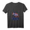 Damen Norge Elch T-Shirt mit Norwegen Flagge – Perfekt für Norwegen-Urlaub, Fjorde, Berge und Angeln