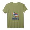 Damen Norge Elch T-Shirt mit Norwegen Flagge – Perfekt für Norwegen-Urlaub, Fjorde, Berge und Angeln