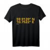 Oslo, Norwegen Koordinaten T-Shirt – Perfektes Souvenir für Norwegen-Reisende und Geographie-Fans