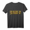 Oslo, Norwegen Koordinaten T-Shirt – Perfektes Souvenir für Norwegen-Reisende und Geographie-Fans