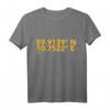 Oslo, Norwegen Koordinaten T-Shirt – Perfektes Souvenir für Norwegen-Reisende und Geographie-Fans