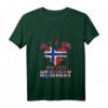 Damen Norwegen T-Shirt mit Flagge - Perfektes Geschenk für Norwegen-Liebhaber, Wanderer, Skifahrer & Wikinger-Fans