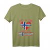 Damen Norwegen T-Shirt mit Flagge - Perfektes Geschenk für Norwegen-Liebhaber, Wanderer, Skifahrer & Wikinger-Fans