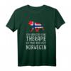 Ich Brauche Keine Therapie Ich Muss Nur Nach Norwegen T-Shirt mit Elch und Flagge – Perfekt für Norwegen-Urlaub & Fjordliebhaber
