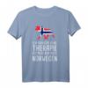 Ich Brauche Keine Therapie Ich Muss Nur Nach Norwegen T-Shirt mit Elch und Flagge – Perfekt für Norwegen-Urlaub & Fjordliebhaber