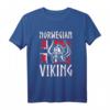 Norwegen Wikinger Nordmänner T-Shirt mit norwegischer Flagge – Perfektes Geschenk für Wikinger Fans, Norwegen-Reisende & Nordische Mythologie Liebhaber