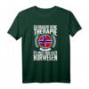Keine Therapie - Ich muss nur nach Norwegen T-Shirt mit Flagge - Perfektes Geschenk für Norwegen-Urlaub, Wohnmobil- und Ferienhaus-Fans
